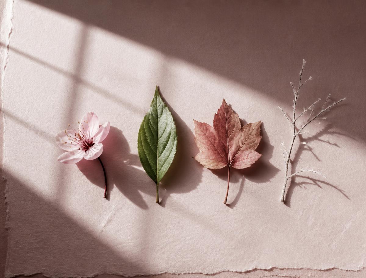 A serene seasonal landscape reflecting change, healing, and renewal